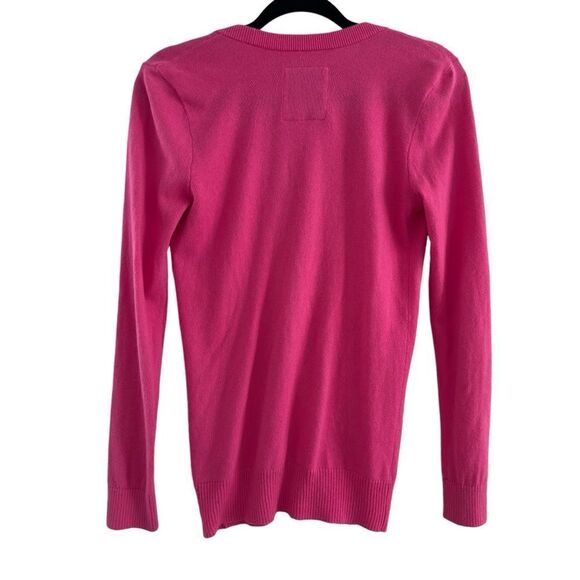 Gilly Hicks by Abercrombie & Fitch Pink Cardigan Sweater Preppy Academia Y2K S - Picture 2 of 9